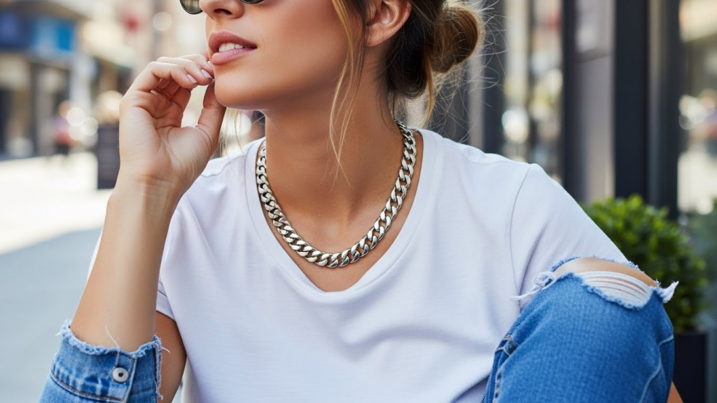 Cuban Chain styled with casuals