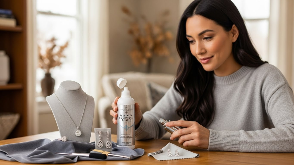 cleaner for platinum and diamond jewellery
