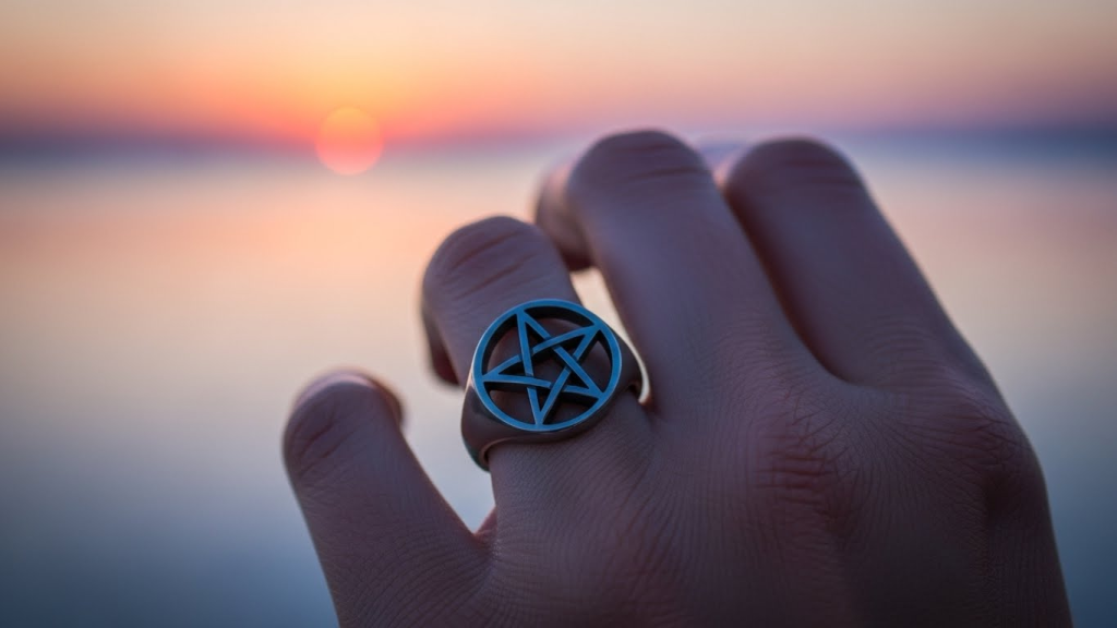 Titanium Pentagram Rings